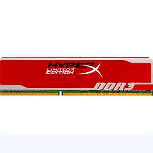 Kingston Memoria Ddr3 4gb 1600mhz Non-ecc Cl9 Dimm Hyperx Blu  Rojo  Khx1600c9d3b1r
